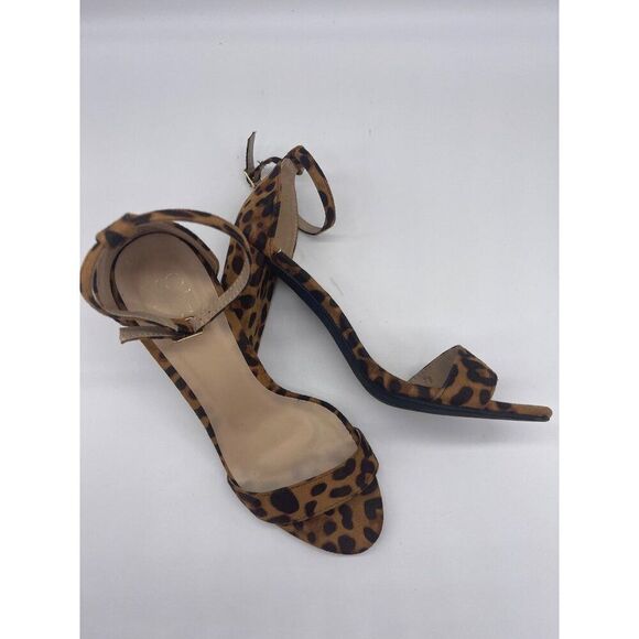 YOKI Carrison Women Faux Suede Leopard Print Block Heel Size 7.5 - Picture 5 of 7